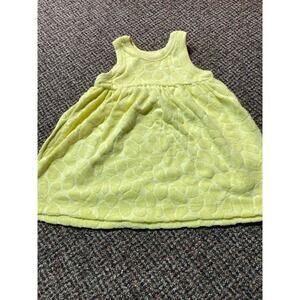 Hanna Andersson Yellow Floral 2T Girls Sleeveless Terry Dress, NWOT